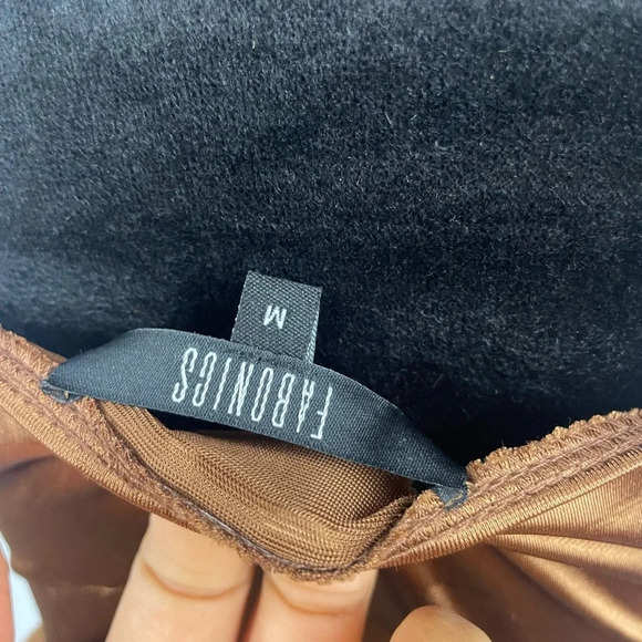 NWT FABONICS Sleeveless Satin Ruched Cross Over V-Neck Sheath Dress - Picture 8 of 9